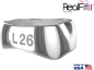 Preview: RealFit™ II snap - UK, 2-fach-Kombination + lin. Schloß (Zahn 36) Roth .018"