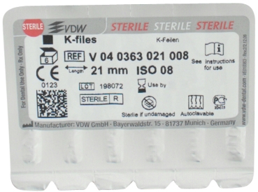 K-Feilen 63/ 08 21mm steril 6St