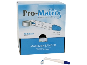 Pro-Matrix 6,0mm breit ger. blau 50St