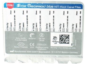 RECIPROC blue Files R40  25mm  6St