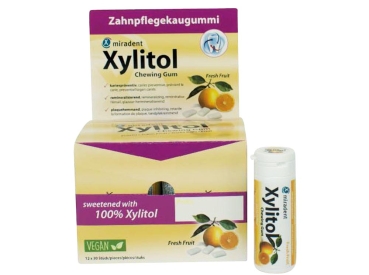 miradent Xylitol Gum Fresh Fruit 12x30St