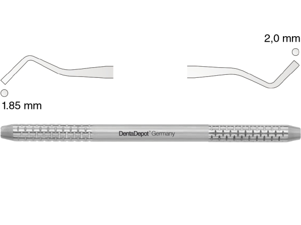 Füllungsinstrument, MT2, 1,85 mm / 2,0 mm (DentaDepot)