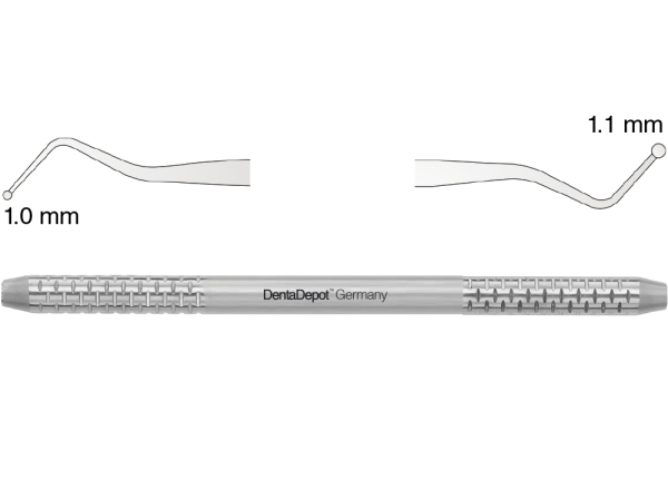 Füllungsinstrument, OT1, 1 mm / 1,1 mm (DentaDepot)