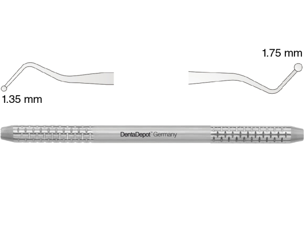 Füllungsinstrument, OT2, 1,35 mm / 1,75 mm (DentaDepot)