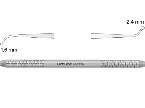 Füllungsinstrument, Kugel, 1,6 mm / 2,4 mm (DentaDepot)
