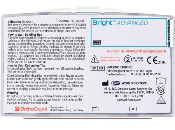 Bright™ ADVANCED, Set (OK  5 - 5), Roth .022"