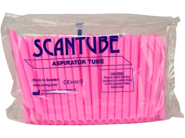 Aspirator Tubes pink 135mm 100St