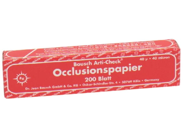 Occlusionspapier rot BK 10 Pa