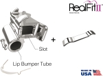 RealFit™ II snap - UK, Zweifach-Kombination inkl. Lip Bumper-Tube (Zahn 46) Roth .018"